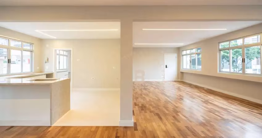 Apartamento reformado no edifício tangará – centro/batel, curitiba