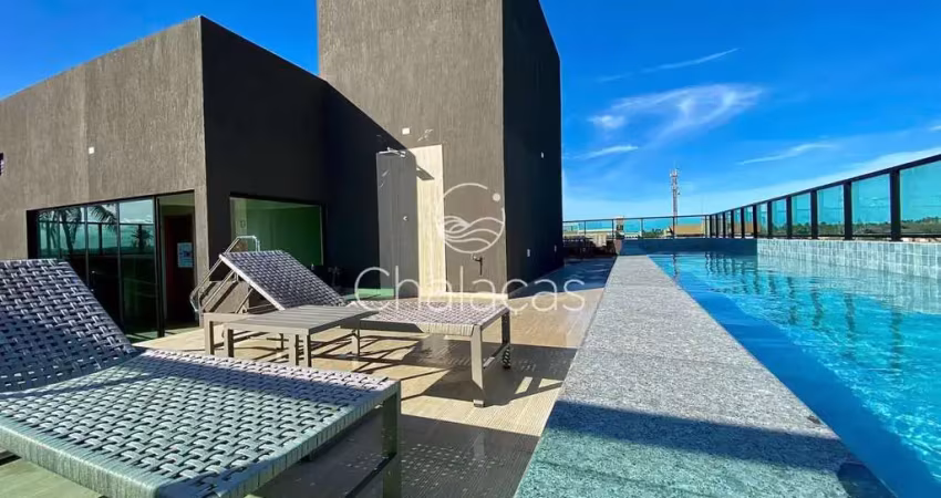 Flat térreo com jardim externo privativo no marina do cupe!