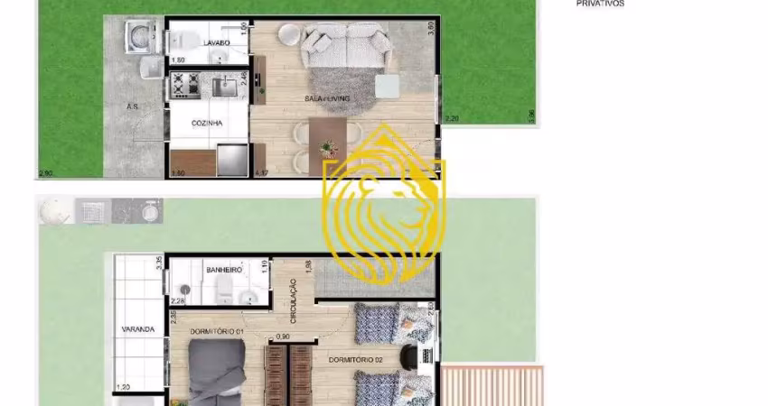 Casa com 2 quartos à venda no Santa Luzia, Guaratinguetá 