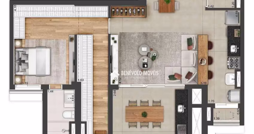 Apartamento com 2 dormitórios à venda, 90 m² por r$ 1.440.000,00 - alphaville - barueri/sp