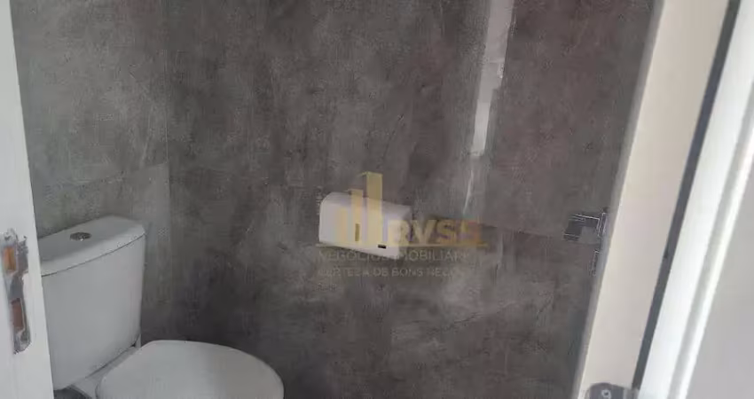 Sala comercial, 36 m² de área útil,  toda mobiliada e equipada, 2 banheiros, copa, 1 vaga