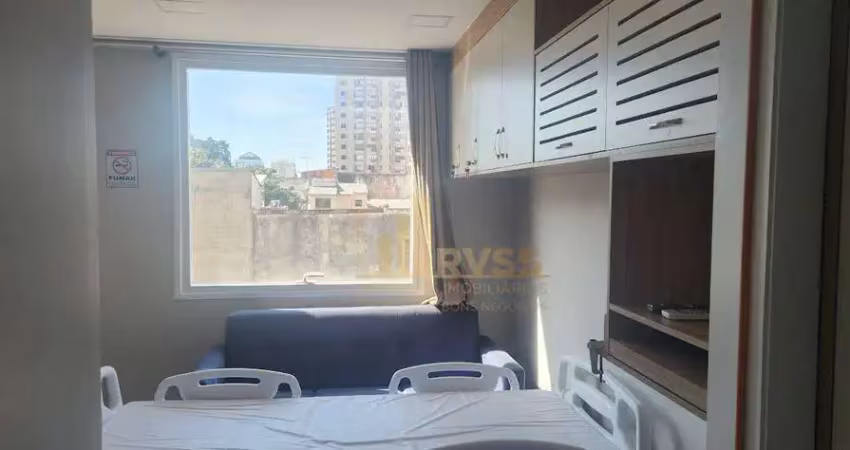 Sala comercial, 36 m² de área útil,  toda mobiliada e equipada, 2 banheiros, copa, 1 vaga