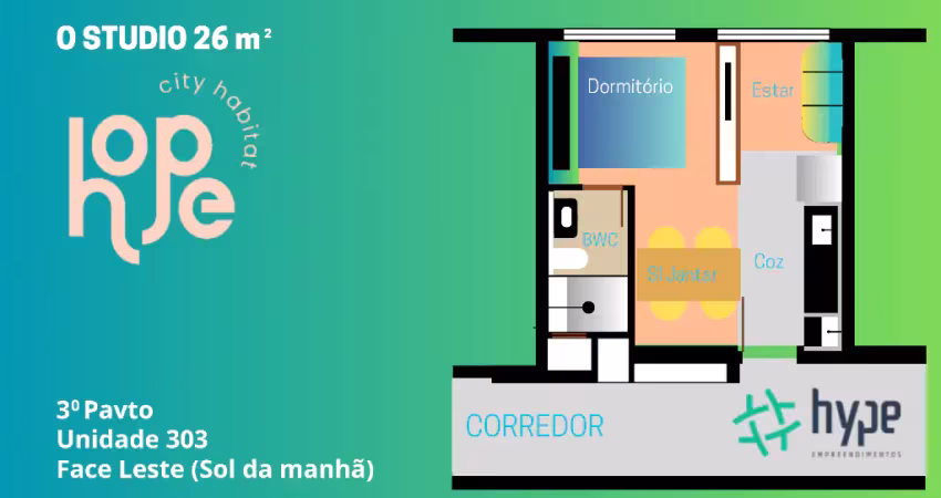 Apartamento NOVO - Particular - Edifício Hope City Habitat  - Obra da Construtora Hype -  Curitiba - Tingui