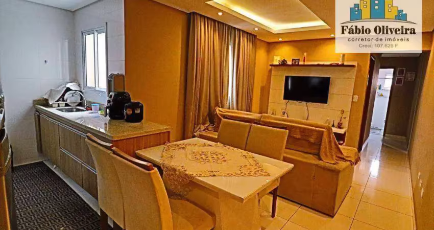 Cobertura com 2 dormitórios à venda, 55 m² por r$ 350.000,00 - vila guarani - santo andré/sp
