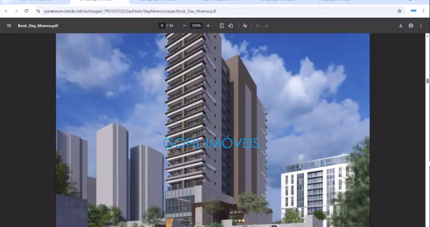 Stay moema, studio com 27 m² de bom gosto e sofisticação, para  quem morar bem é fundamental.