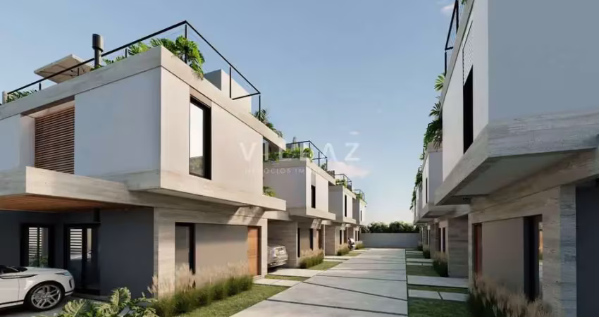 Casa no ferraz em condomínio c/ 2 suítes, terraço vista mar – garopaba