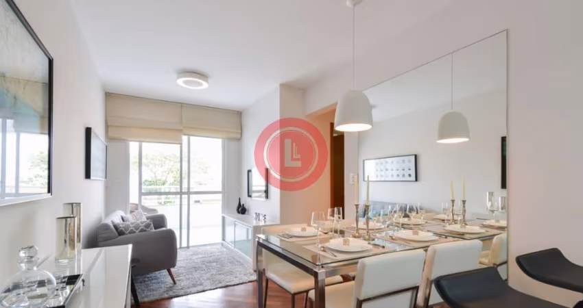 Apartamento de 62m2, 2 quartos, 1 suíte, sacada e 2 vagas, para venda no Bairro Campestre em Santo André-SP.