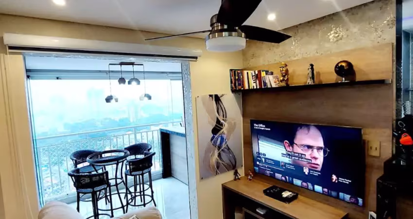 Apartamento 72m² à venda - 2 dormitórios - varanda gourmet - vila valparaíso, santo andré - sp