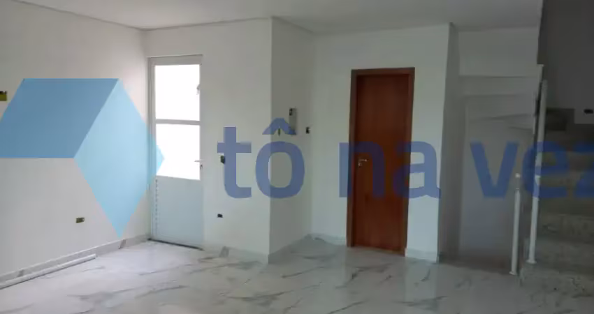Sobrado à venda com 105m² , 2 dormitórios e espaço gourmet em utinga - santo andré - sp