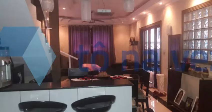 Sobrado à venda com 190m² e 3 dormitórios na vila alzira - santo andré - sp