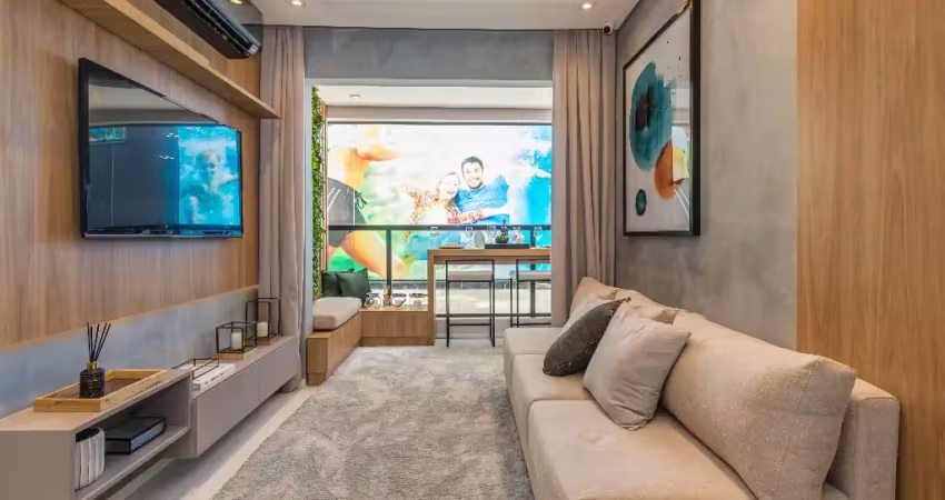 Apartamento 56m² à venda com 2 dormitórios e varanda gourmet na aclimação- são paulo - sp