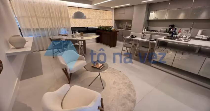 Apartamento 129m² à venda com 3 dormitórios e varanda gourmet na vila assunção - santo andré - sp