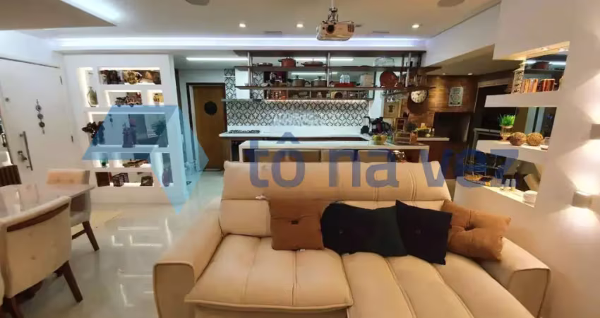 Apartamento à venda com 115m², 3 dormitórios e varanda gourmet no bairro jardim - santo andré - sp