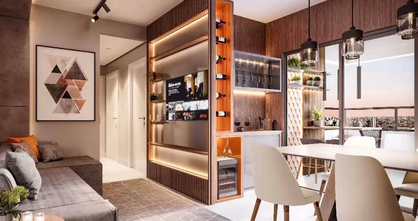 Apartamento 79m²  à venda com 2 dormitórios e varanda gourmet - bairro campestre, santo andré