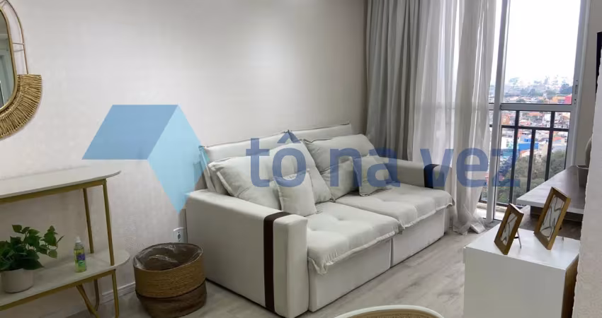 Apartamento 60m² decorado e mobiliado à venda com 2 dormitórios no parque erasmo assunção