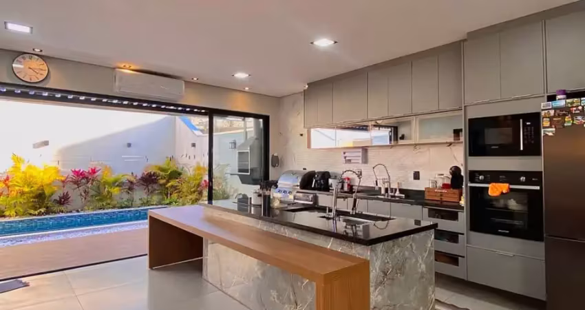 R$980.000,00 | sobrado mobiliado com 3 quartos, 1 suíte e piscina, 152m² em votorantim - condomínio vale azul em votorantim/sp