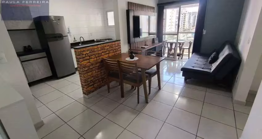 Apartamento 1 dormitório mobiliado com varanda gourmet (churrasqueira carvão)