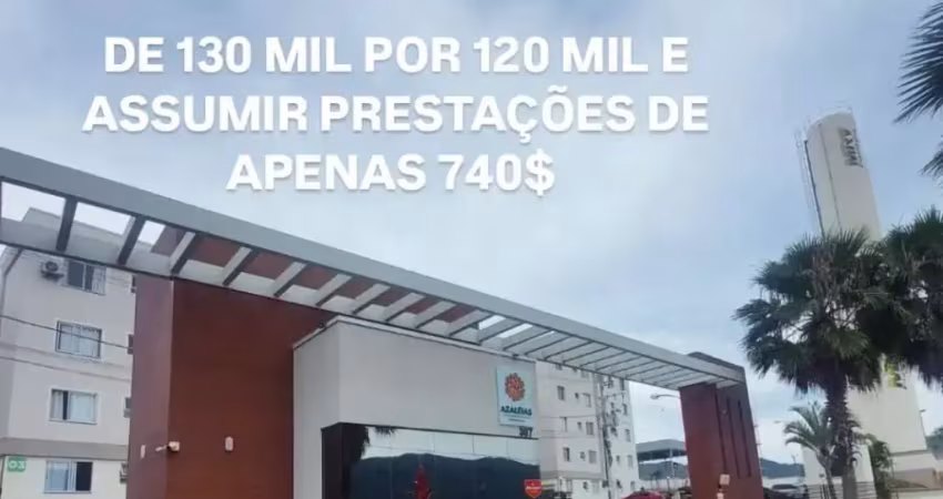 Apartamento a venda por contrato de gaveta no vale verde, bela vista - palhoça!residencial azaléias