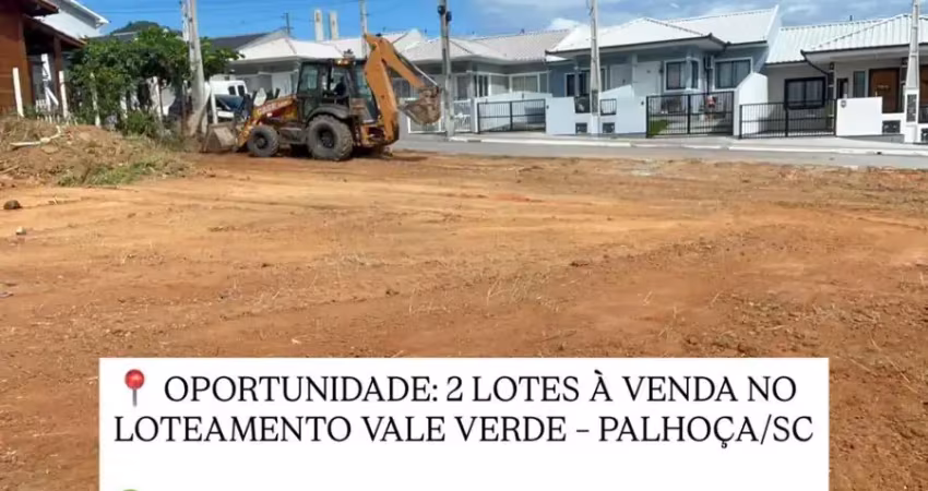 Ultimas unidades!  lotes á venda no vale verde em palhoça sc - 255 mil cada lote