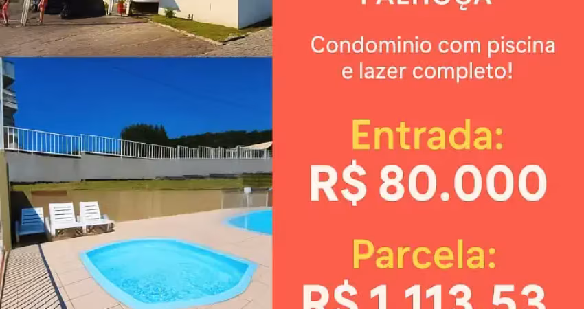 (80 mil de entrada) apartamento contrato de gaveta – são sebastião, palhoça/sc