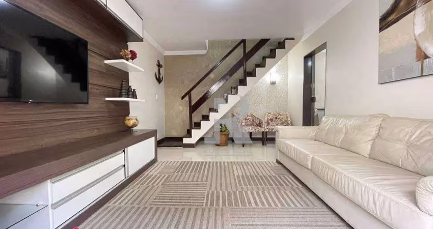 Casa tríplex  com 2 dormitórios à venda, 89 m² por r$ 550.000 - jardim flamboyant - cabo frio/rj