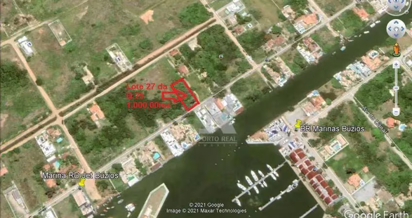Terreno à venda, 1000 m² por r$ 550.000,00 - marina - armação dos búzios/rj