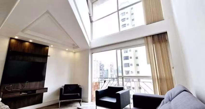 Apartamento duplex à venda em itaim bibi, com 1 quarto, 1 suíte, 2 banheiros, 1 vaga, 57m²