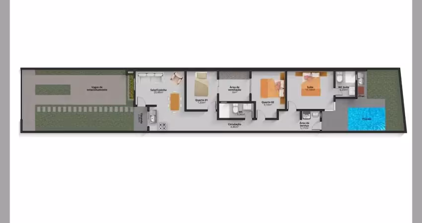 Casa moderna com piscina ? em obras, entrega dez/2025