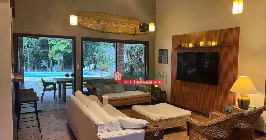Casa com 4 dormitórios, 244 m² - venda por r$ 4.100.000,00 ou aluguel por r$ 3.600,00/dia - riviera módulo 18 - bertioga/sp
