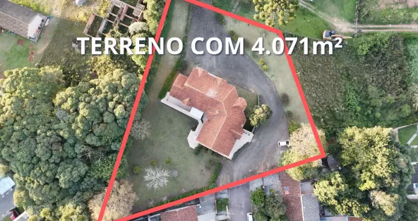 Terreno com 4.071m² no santa cândida (a casa não fica)