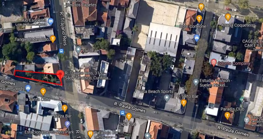 Terreno à venda na Rua Trajano Reis, 315, Centro, Curitiba