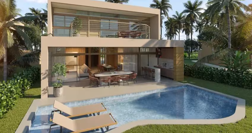 Casa de alto padrão beira mar com 370 m² 4 quartos sendo 2 suítes e 3 vagas na praia dos carneiros tamandaré-pe