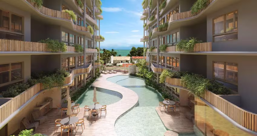 Apartamento com 46 m² 2 quartos sendo 1 suíte na praia de campas perto da igrejinha tamandaré-pe