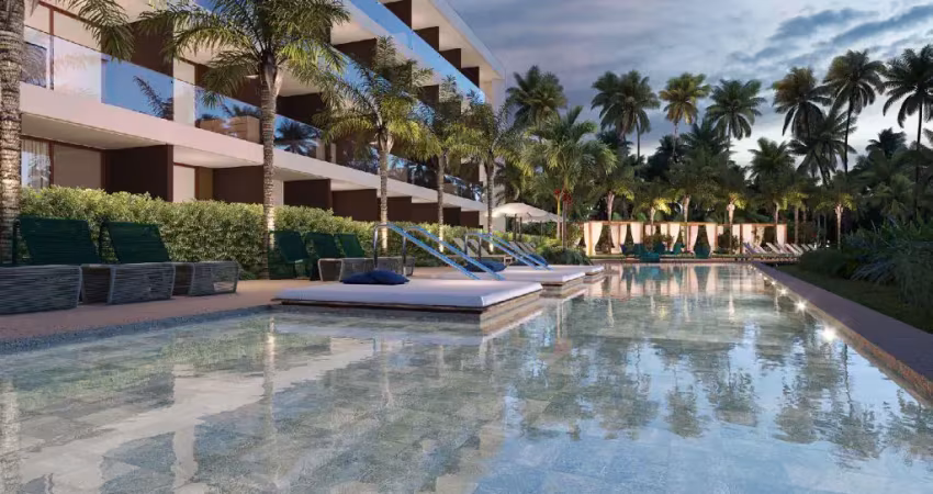 Apartamento em lançamento pé na areia localizado em carneiros