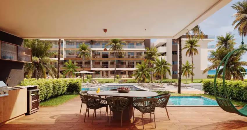 Apartamento com 156 m² 4 quartos sendo 3 suítes e 2 vagas na beira mar da praia do cupe, porto de galinhas- ipojuca-pe