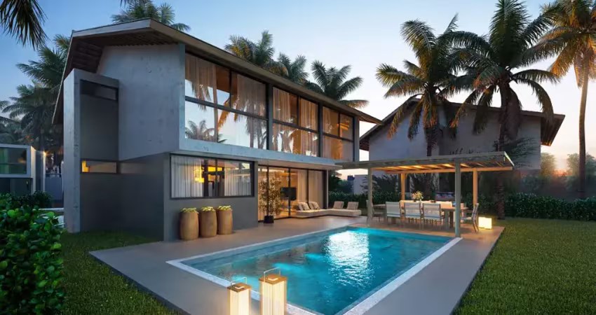 Bangalô de 226m² com 5 suítes em condomínio beira-mar – praia de antunes, maragogi