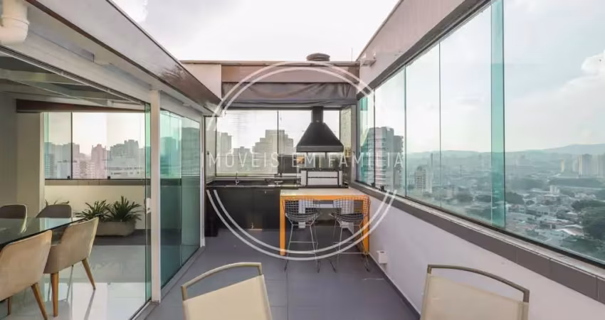 Cobertura penthouse com 172 m², 3 quartos sendo 1 suíte à venda no bairro pompéia.