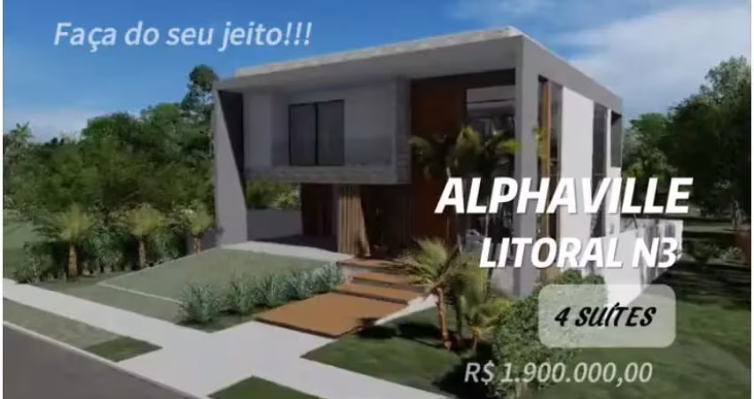 Oportunidade unica casa alto padrão em alphaville litoral norte 3