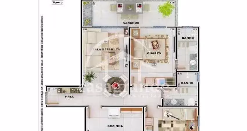 Apartamento com 2 quartos à venda na Rua Barão de Camargos, 296, Centro, Uberlândia