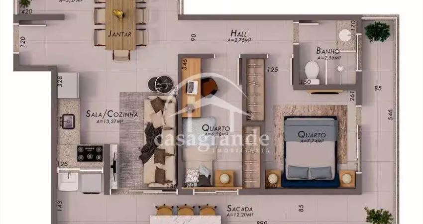 Apartamento com 2 quartos à venda na Rua Rio Grande do Norte, 3229, Nossa Senhora das Graças, Uberlândia