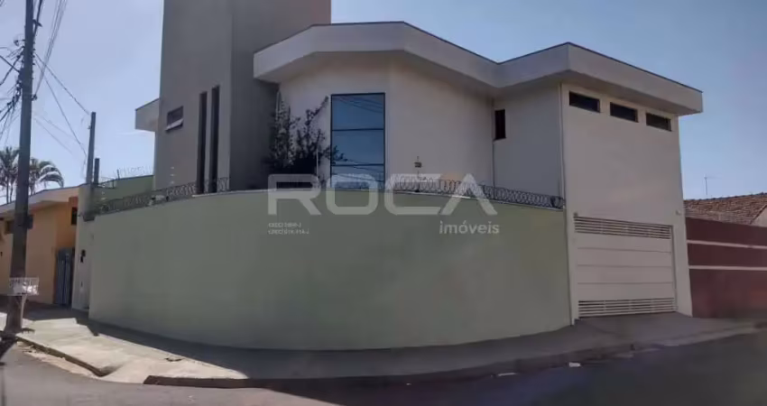 Aluguel de sobrado com 3 dormitórios e churrasqueira no cidade jardim, são carlos
