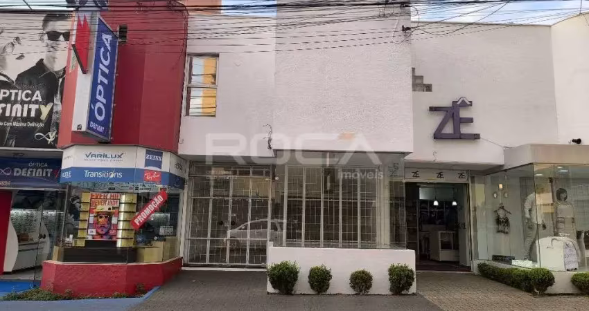 Amplo salão comercial no centro de são carlos com mezanino