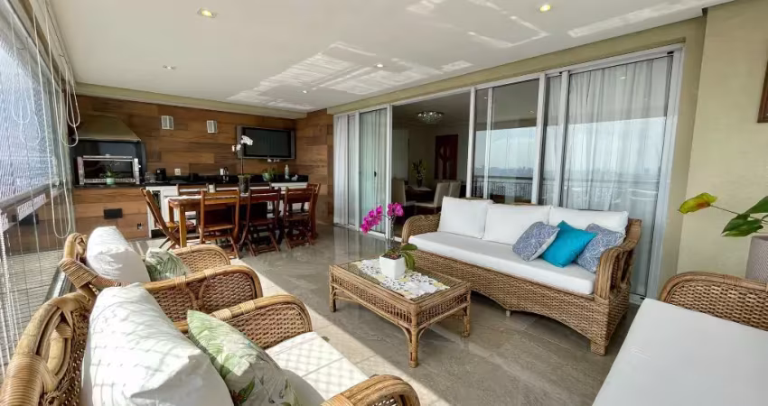 Apartamento com 196m² 3 suítes e 3 vagas em andar alto e com vista livre no tatuapé