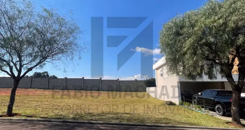Lote de terreno plano na quadra y do terras alphaville ponta grossa