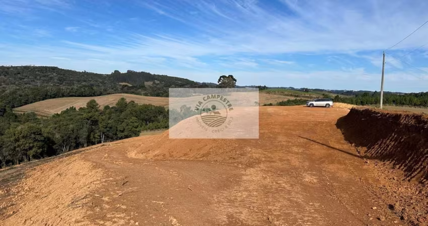 Sitio com 14.400 m², escriturado, riacho, araucárias,  pronto para construir