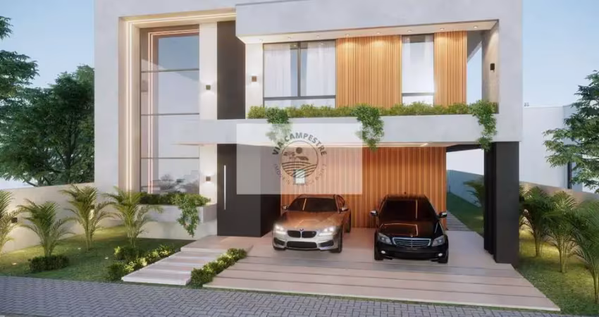 Residencia alto padrão, em condominio fechado, 4 suites, em construção, com piscina
