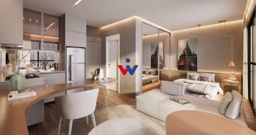 Studio com 1 dormitório à venda,53.93 m , batel, curitiba - pr