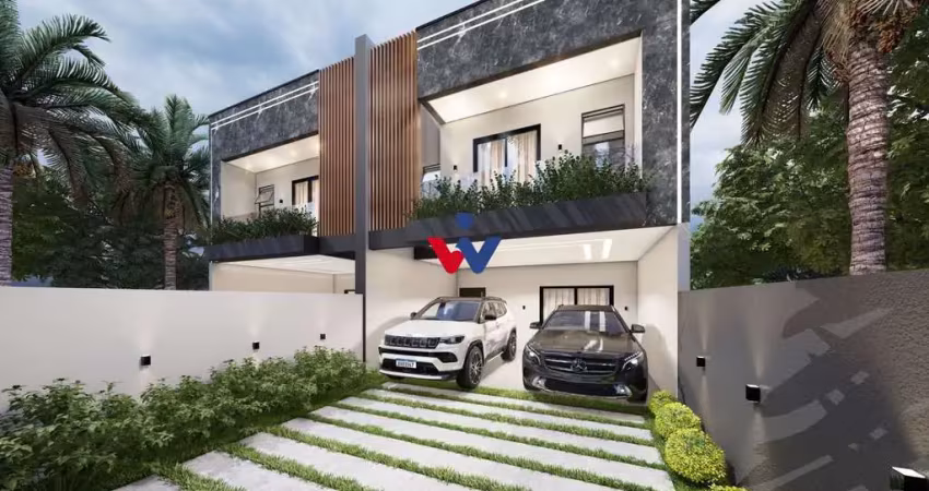 Sobrado sofisticado 165m  com piscina, terraço e acabamento premium  2 unidades