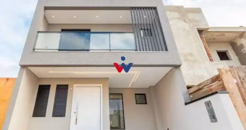 Sobrado de alto padrão com 3 quartos, suíte, espaço gourmet e terraço