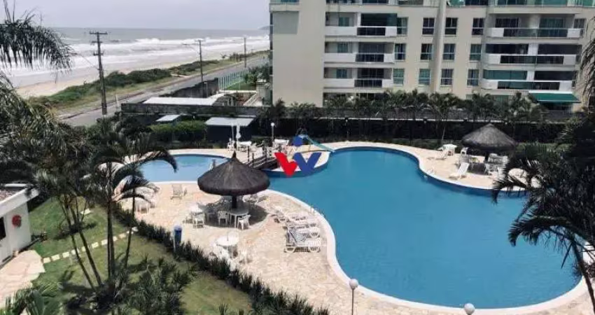 Apartamento beira-mar em matinhos por r 1,25 mi  3 quartos, mobiliado e vista incrível